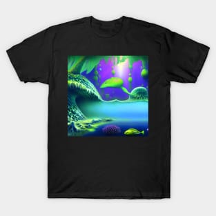 Fantasy Imaginary Seascape, Amazing Nature T-Shirt